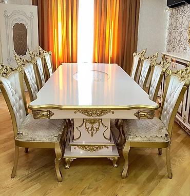 chair: Masa dəsti 8 stulla 900₼.
Ünvan Həzi Aslanov.(881)
M Ⓜ️ — 1