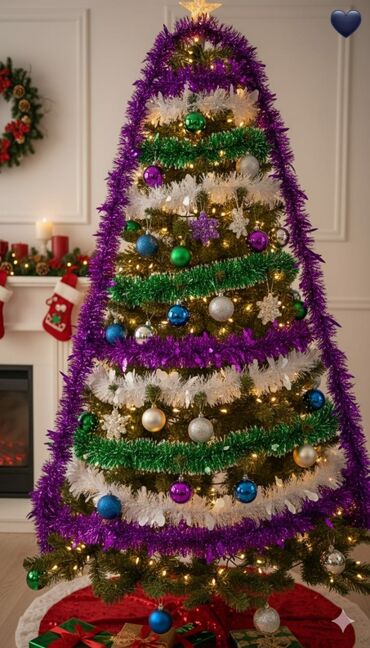 Yeni il ağacları: LED işıqlı Yeni il ağacı – payetli bəzəklərlə - Realistik iynəyarpaq — 26