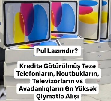 Televizorlar: Kreditlə alınmış məhsulların alışı ünvandan götürmə✅ tələb olunan