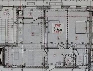 микр 3: 3 комнаты, 81 м², Технопарк Элитка, 13 этаж, ПСО (под самоотделку) — 7
