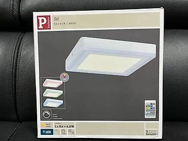 Rasveta: Paulmann Wall/Ceiling Sun RGB LED panel 245 × 245 mm, 2700K, 230V, alu — 7