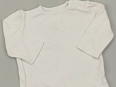 biała bluzka z żabotem: Bluzka, Pepco, 0-3 m, stan - Dobry