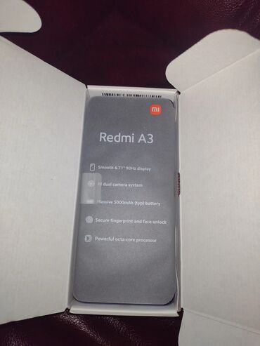 Redmi: Redmi, Redmi A3, 128 ГБ, цвет - Синий, 1 SIM, 2 SIM