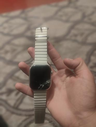 буркер часы: Смарт-часы в стиле Apple Watch Series 8, корпус серебристого цвета с — 1