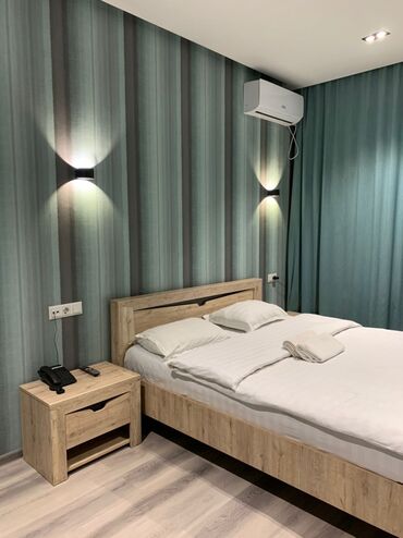 1 комнатная квартира снять на долгий срок: 1 бөлмө, Душ кабинасы, Жаздык, жууркан-төшөк каптары, Кондиционер