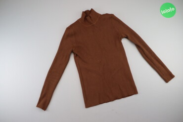 Жіночій светр XS, візерунок - Однотонний, колір - Коричневий