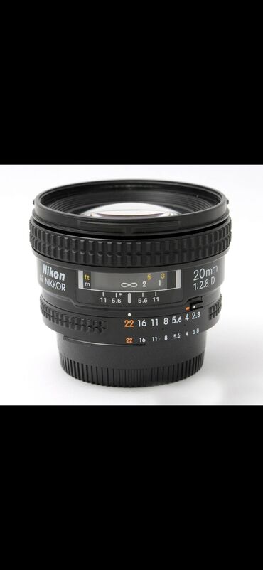 Obyektivlər və filtrləri: Nikon AF Nikkor 20mm 1:2.8 D genişbucaqlı obyektivi. Bu obyektiv