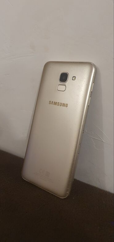 samsung galaxy: Samsung Galaxy J6, 32 GB, rəng - Qızılı, İki sim kartlı, Sensor, Barmaq izi