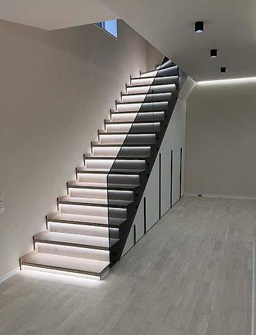 Готовые перила: Готовые перила, Материал: Стекло, Для крыльца, Новый — 1