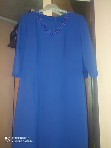 Платья: XL (EU 42), цвет - Синий, Вечернее