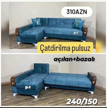 divan sifarisi: Künc divan, Açılan, Bazalı