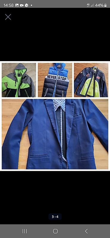 Uşaqlar üçün digər geyimlər: Uşaq geyimləri seti - Qışlıq kapuşonlu jaket: boz-yaşıl-qara rəng — 16