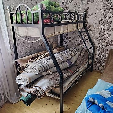 2mərtəbə kravat: Oğlan və qız üçün, Yeni, Çarpayı, Matras ilə, Siyirməsiz, Dəmir — 1