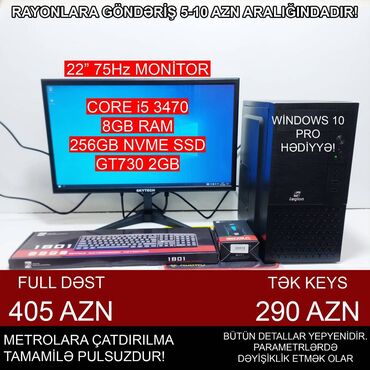Masaüstü kompüterlər və iş stansiyaları: Oyun üçün Kompüter "Legion Core i5 3470 GT730 2GB 256GB NVME” ⭐Tək -da lalafo.az — 3 Masaüstü kompüterlər və iş stansiyaları: Oyun üçün Kompüter "Legion Core i5 3470 GT730 2GB 256GB NVME” ⭐Tək — 3
