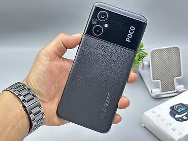 second hand mobile: Poco M5, Б/у, 128 ГБ, цвет - Черный, 2 SIM — 1