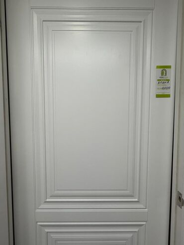дверь внутренняя: Жабык ички эшик, Боёлгон, түсү - Ак