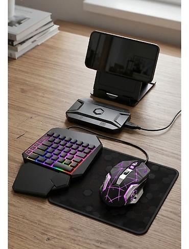 bluetooth gamepad: Mobil oyunlar üçün klaviatura‑siçan dəsti və adapter Məhsulun — 2