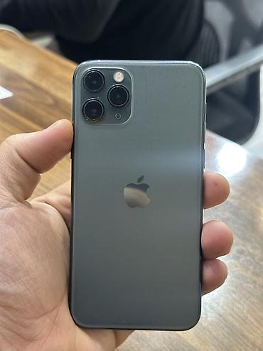 i̇pone 11pro: IPhone 11 Pro, 256 GB, Matte Midnight Green, Barmaq izi, Face ID, Simsiz şarj — 1
