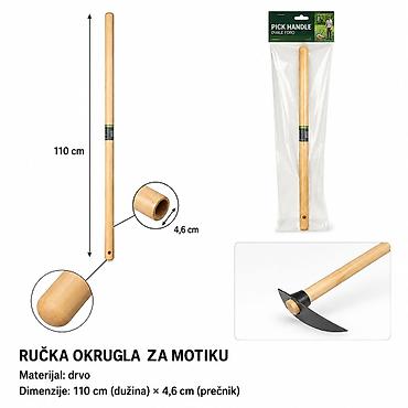 KMT Drška za kramp – okrugla rupa 2304846 Opis: - Drvena drška za