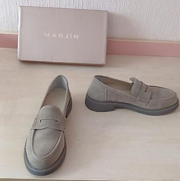 Qadın ayaqqabıları: MARJİN qadın loaferi - Model: klassik penny loafer - Rəng: açıq — 1