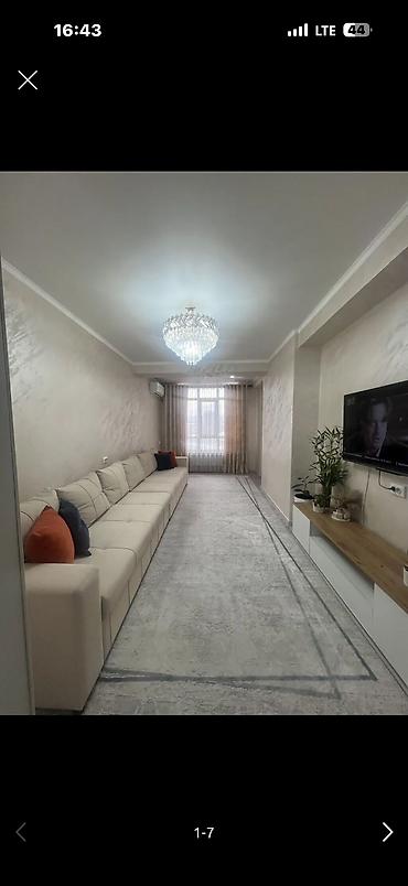 ауезова: 2 комнаты, 68 м², Аламедин-1 мкр Элитка, 6 этаж — 1