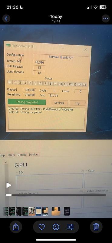 pc plata: Operativ yaddaş (RAM) Crucial, 16 GB, 3200 Mhz, DDR4, PC üçün, İşlənmiş — 4