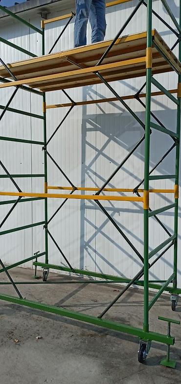 Строительные леса, стойки: Вышки передвижные Российские ЕвропейскиеЛеса до 20 метров на колёсах — 12