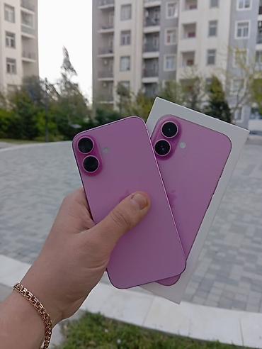 ikinci el iphone 16: IPhone 16, 128 GB, Çəhrayı, Face ID, Simsiz şarj, Zəmanət — 1