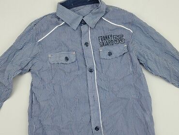 satynowa koszula hm: Shirt 12 years, condition - Good, pattern - Striped, color - Blue