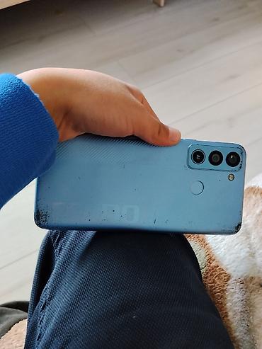 Мобильные телефоны: Tecno Pop 5 LTE, Б/у, 32 ГБ, цвет - Голубой, 2 SIM — 1