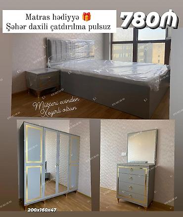taxt tumba: Yataq otağı mebel dəsti Tərkib: - 2 nəfərlik çarpayı (matras hədiyyə) — 1
