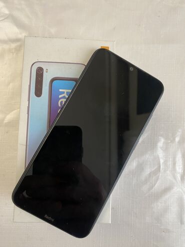 irşad telefonlar: Xiaomi Redmi Note 8, 64 GB, rəng - Qara, 
 Barmaq izi, İki sim kartlı, Face ID