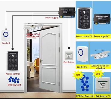 Qapı zamokları: Brulok və Şifrə ilə Girişə Nəzarət Dəsti – M203 Access Control Kit H — 7