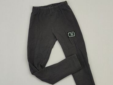 czarne szerokie spodnie z wysokim stanem: Sweatpants, 4-5 years, 110, condition - Good