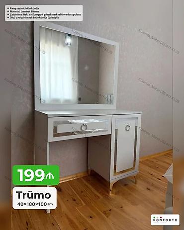 Komodlar: Trümo – 40×180×100 sm - Material: 18 mm laminat - Rəng seçimi — 1