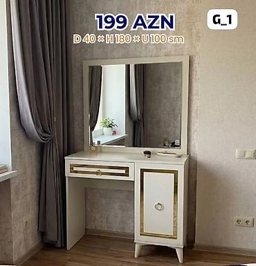 makyaj mebeli: Düz masa, Siyirməli, Polkalı, Kredit yoxdur — 1