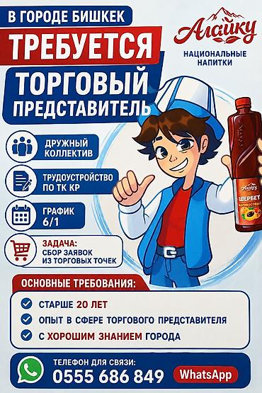 квас реализатор: Требуется Торговый агент, График: Шестидневка, 1-2 года опыта, Официальное трудоустройство, Полный рабочий день — 1