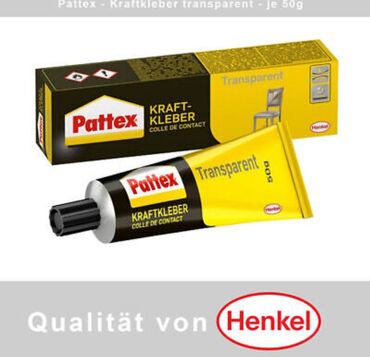 Теплоизоляционные материалы: PATTEX Transparent Клей прозрачный универсальный 50g СВОЙСТВА •
