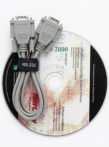 Фото и видеокамеры: RS-232 serial kabeli + UPS Monitorinq/Avtomatik Söndürmə proqram diskı — 3
