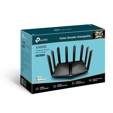 şirə aparatı: TP-Link - ARCHER AX90 ( AX6600 Tri-Band Wi-Fi 6 Router ) SİMSİZ