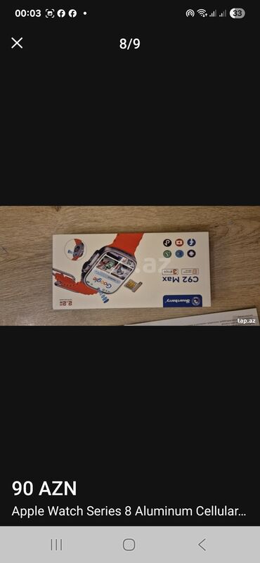 Smart saatlar: Smart saat, Sensor ekran, rəng - Qara — 2