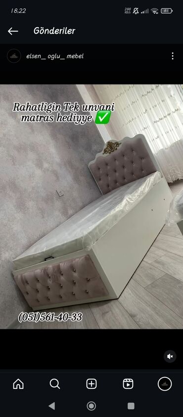 Uşaq və gənc otağı üçün dəstlər: Oğlan və qız üçün, Təknəfərlik çarpayı, Yazı masası — 5