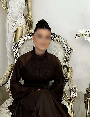 məzun donları: Şokolad rəngli uzun ziyafət/libas **** Teze alinib, 1 defe geyinilib — 2