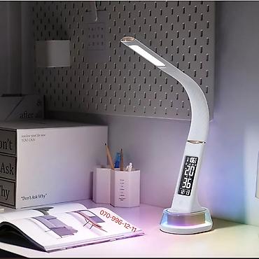 stolüstü işıq: Stolüstü saat lampa Masaüstü lampa Table Lamp Ambient light🌈 Touch — 2