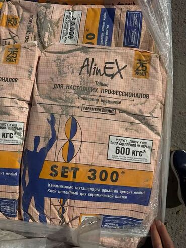 строительный сетка: Клей цементный для керамической плитки AlinEX SET 300. Особенности: -