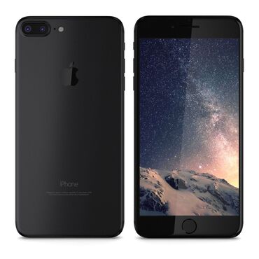 Apple iPhone: IPhone 7 Plus, Б/у, 32 ГБ, Черный, Чехол, 100 %