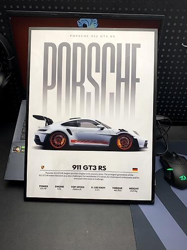 подароки: Постер в рамке “Porsche 911 GT3 RS” Размер 30*40 см - Оформление — 1
