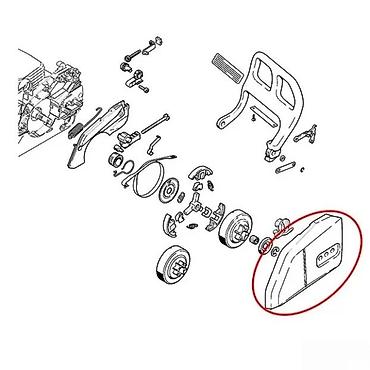 036 stihl: Poklopac kućišta lanca (bočna zaštita) za motornu testeru - Namenjen — 3