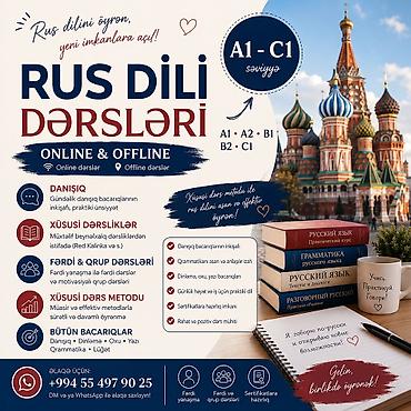 rus dili muellimi evde: Xarici dil kursu, Rus dili, Böyüklər üçün, Diplom, sertifikat — 1