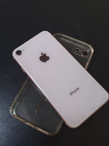 IPhone 8, 64 GB, Rose Gold, Barmaq izi, Face ID